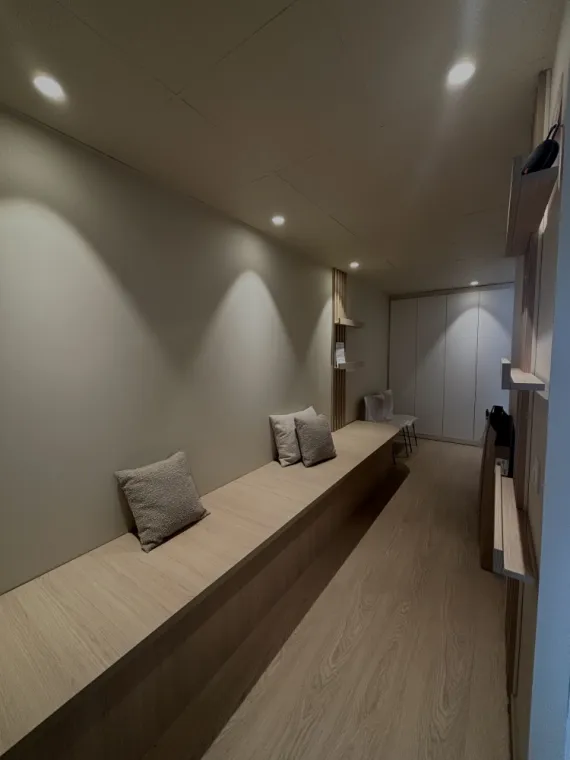 Banquette d’une salle d’attente dans un cabinet médical à Tourcoing !, Lille, DLT Agencement